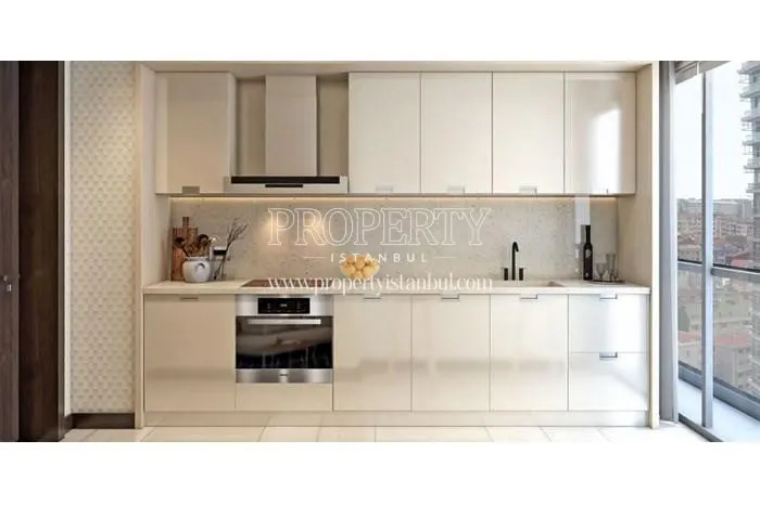 One of the kitchens in Nidapark Bomonti