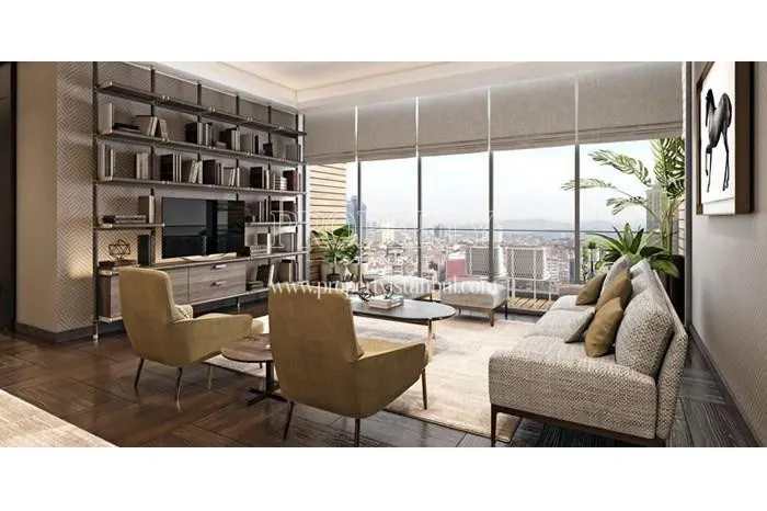 One of the living rooms in Nidapark Bomonti