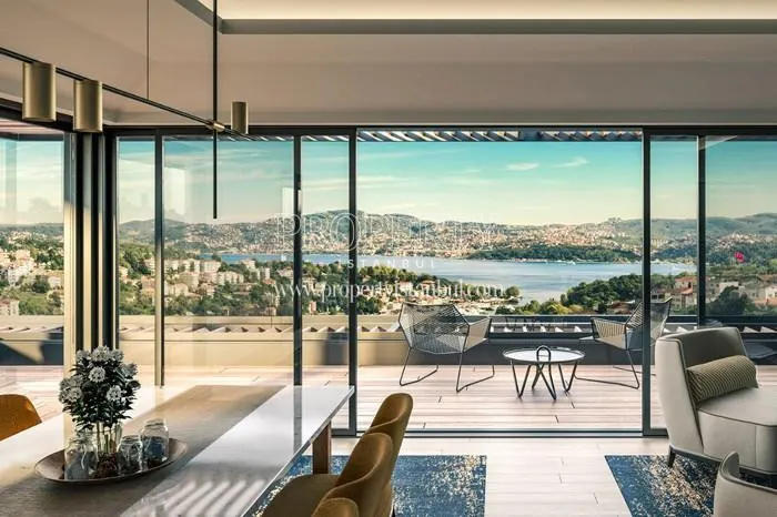 Bosphorus view from one of the apartments in Nidapark Istinye