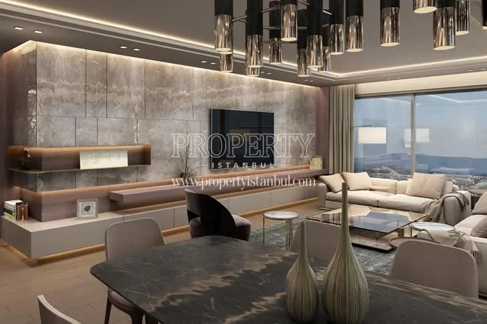 One of the living rooms in Nidapark Istinye
