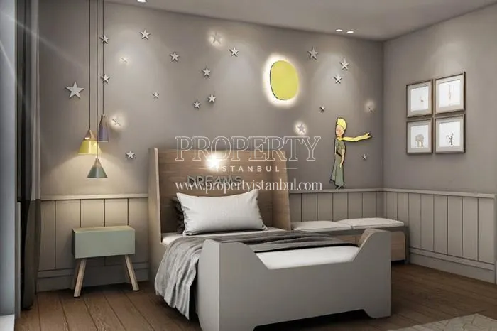 One of the bedrooms in Nidapark Istinye