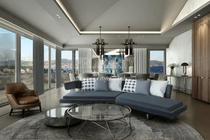 Spacious living room in Nidapark Istinye