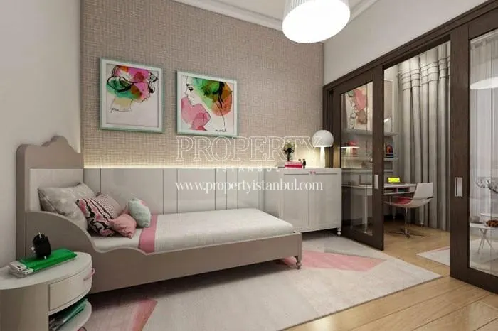 One of the bedrooms in Nidapark Kayasehir