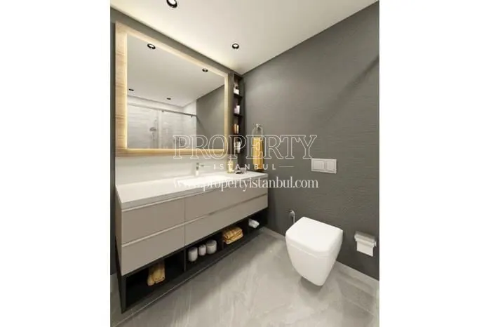 One of the bathrooms in Nidapark Kucukyali