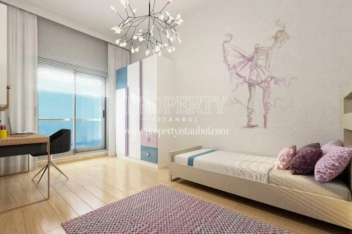 One of the bedrooms in Nidapark Kucukyali