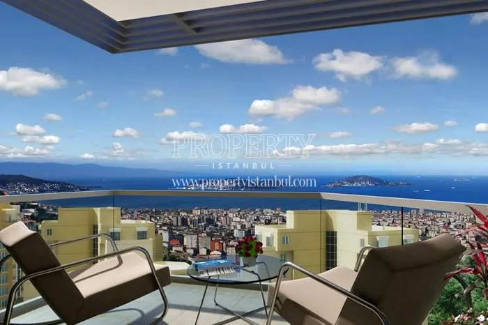 The sea view from the Nish Adalar Panorama terrace