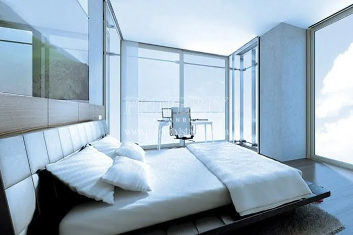 White master bedroom in Nissa O2 Residence