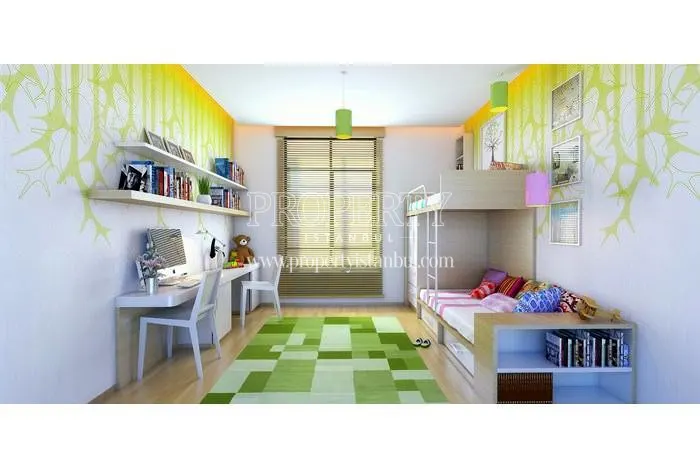 The bedroom for kids in Nova Suites Kagithane