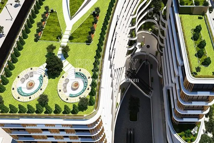 The green areas on the top of the Novi Bazaar Gaziosmanpasa blocks