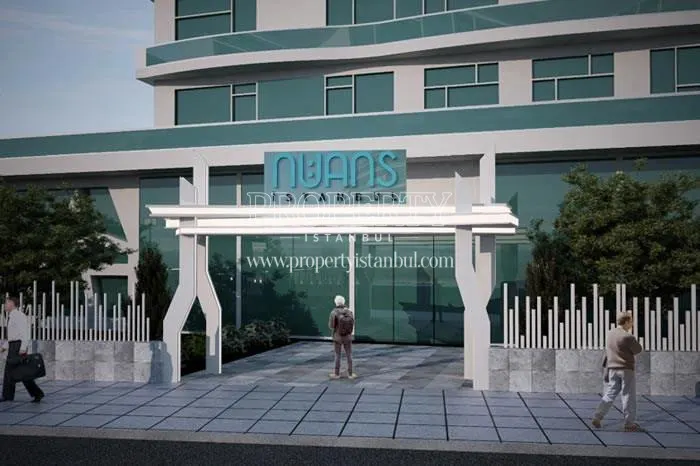 The entrance of the Nuans Residence complex