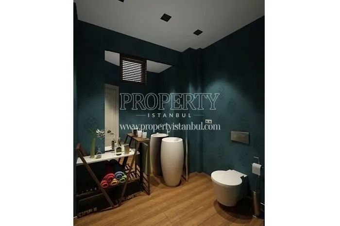 Small stylish bathroom in Nur Konaklari