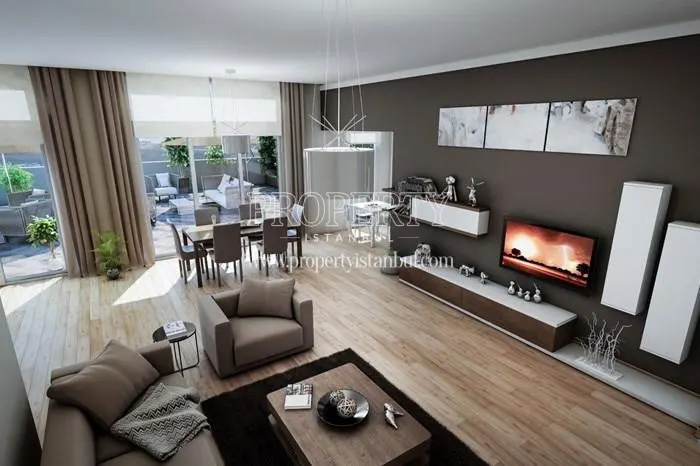 Spacious living room in Nurol Life Aslantepe
