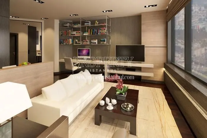 The studio unit in Nurol Tower