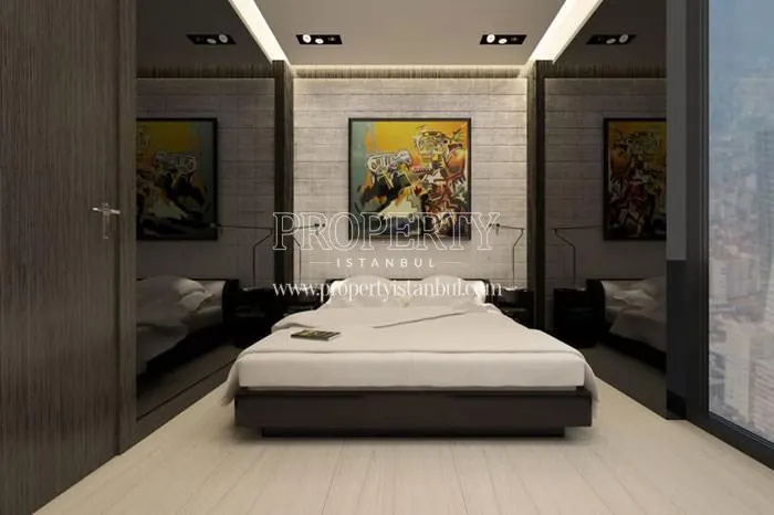 The bedroom in Nurol Tower