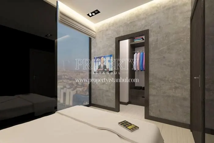 The bedroom in Nurol Tower