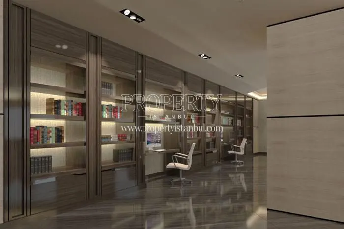The library in Nurol Tower