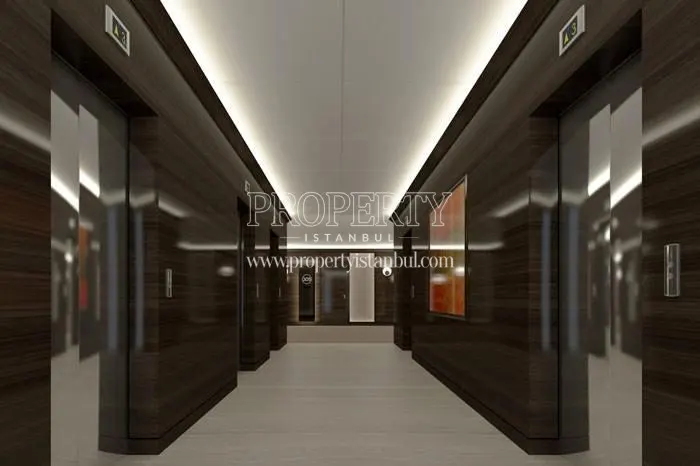 The elevators in Nurol Tower