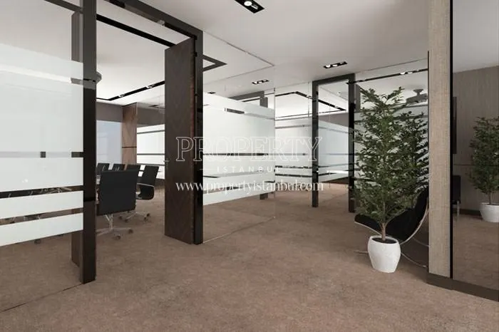 The offices in Nurol Tower