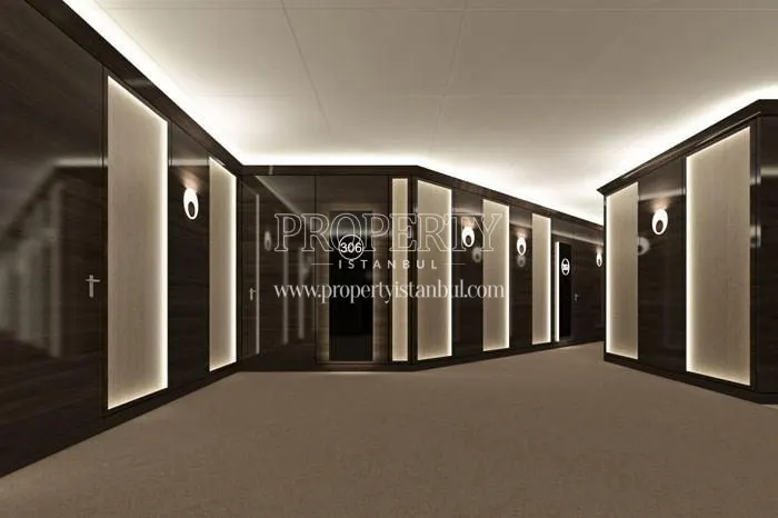 The corridors of Nurol Tower