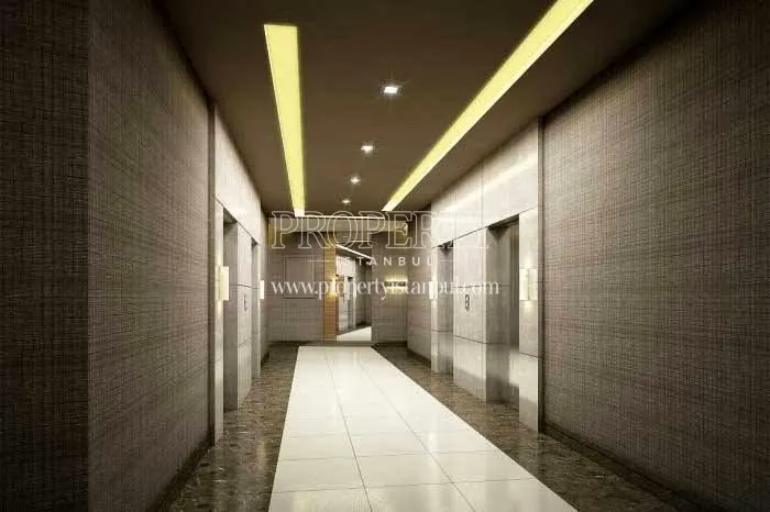 The interior corridors of the Nuvo Dragos buildings