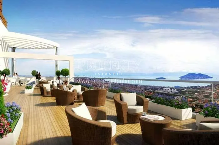 The sea view from Nuvo Dragos's viewing terrace