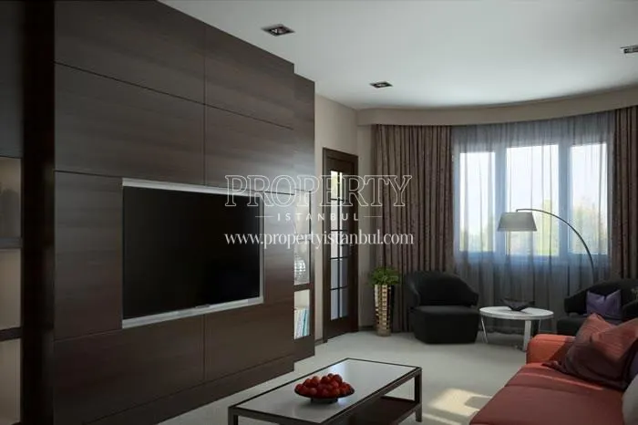 One of the living rooms in Oasis Rezidans