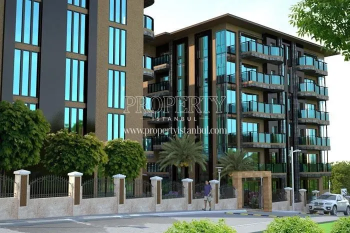 The entrance of the Oasis Rezidans compound