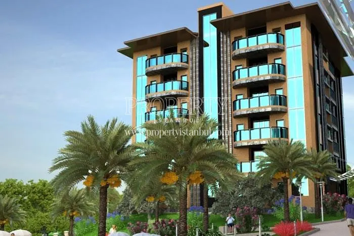 One of the buildings in the Oasis Rezidans compound