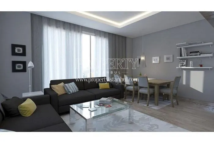 One of the living rooms in Odak 2049 homes