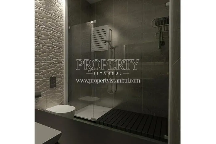 The bathroom in Odak 2049
