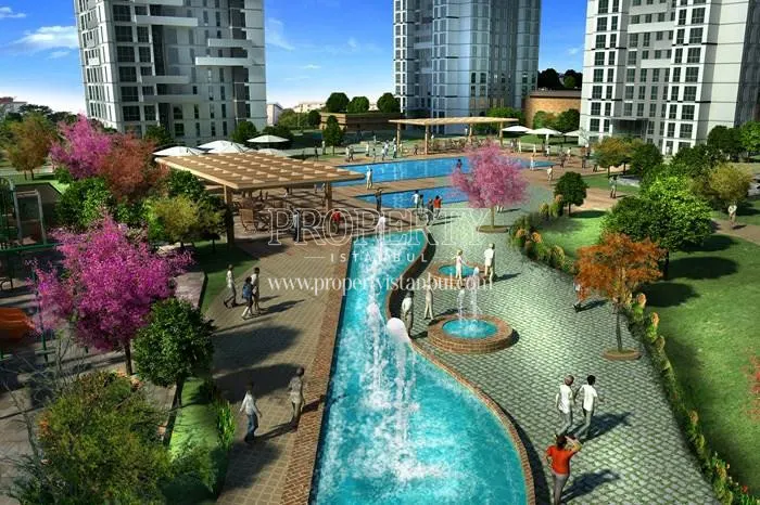 The artificial lake in the Odul Istanbul project