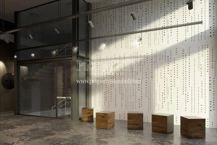 The lobby of the Ofis in Maltepe building