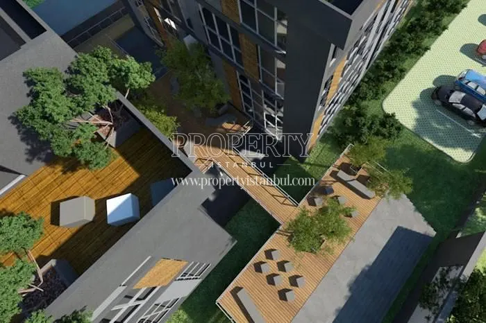 Ofis in Maltepe building from above