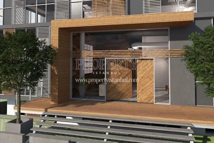 The entrance of the Ofis in Maltepe building