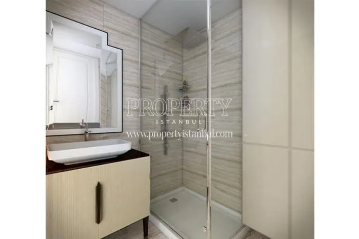 One of the bathrooms in Ofton Beyoglu