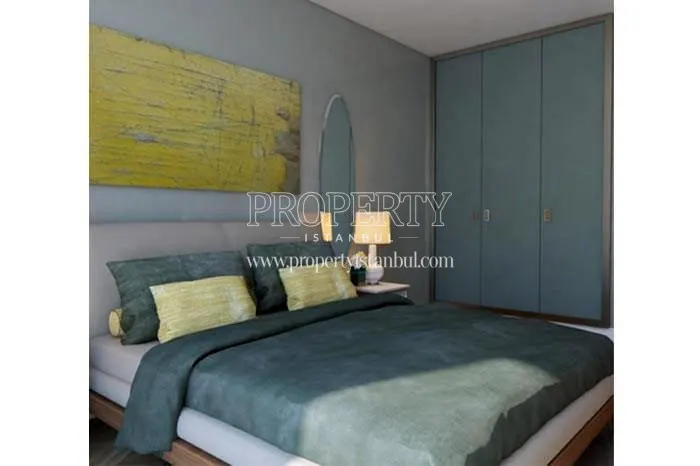 One of the master bedrooms in Ofton Beyoglu