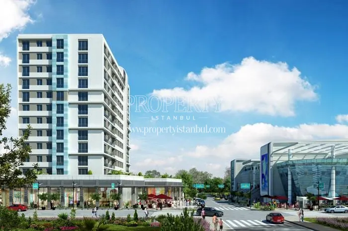 Big shopping center opposite the Olimpa Park Konutlari compound