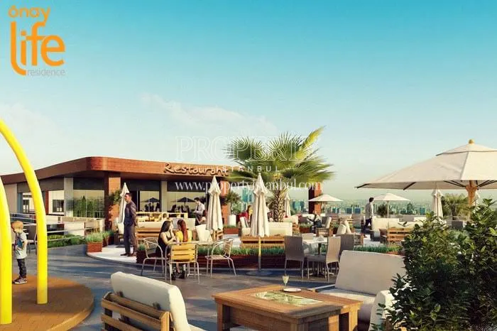 The restaurant in Onay Life Residence