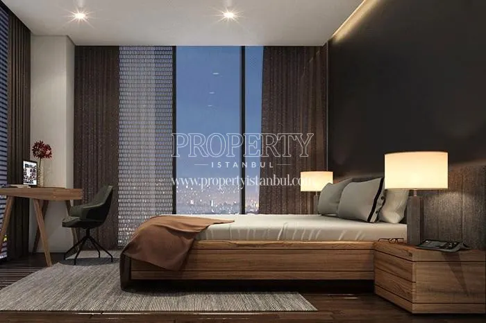 One of the bedrooms in One Block Umraniye