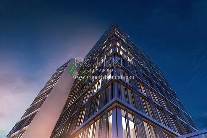 Vertical view of the One Block Umraniye building
