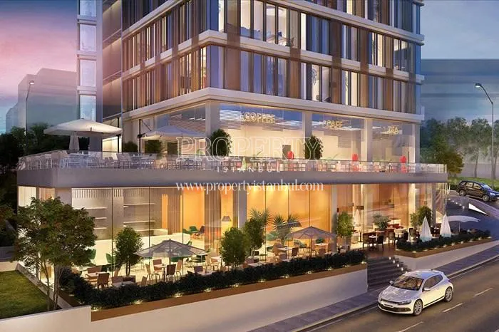 The restaurant in the One Block Umraniye project