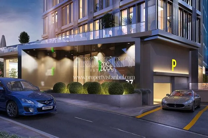 Garage exit in the One Block Umraniye project