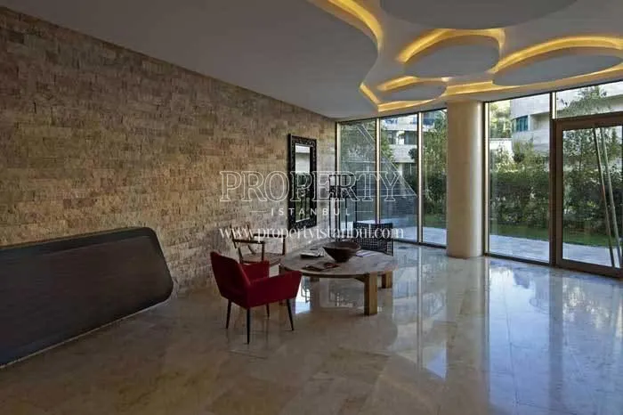 The lobby of the One Ortakoy building