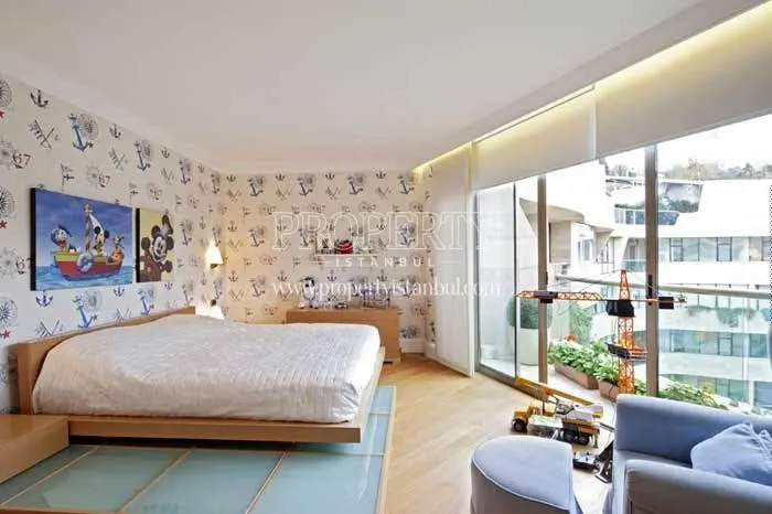 The bedroom with a sea view in One Ortakoy