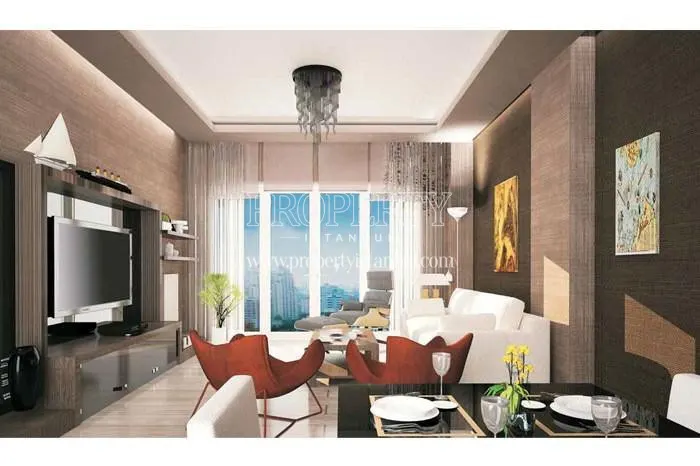 One of the living rooms in Onur Park Life Istanbul