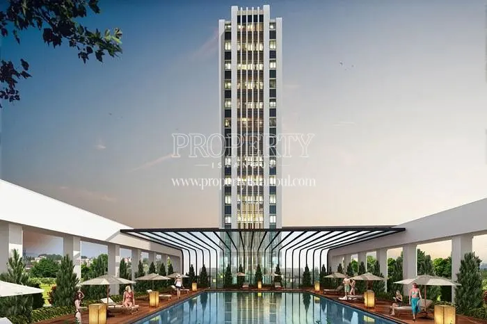The tower in the Onur Park Life Istanbul compound