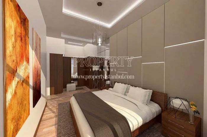 One of the bedrooms in the Optimist Residence project