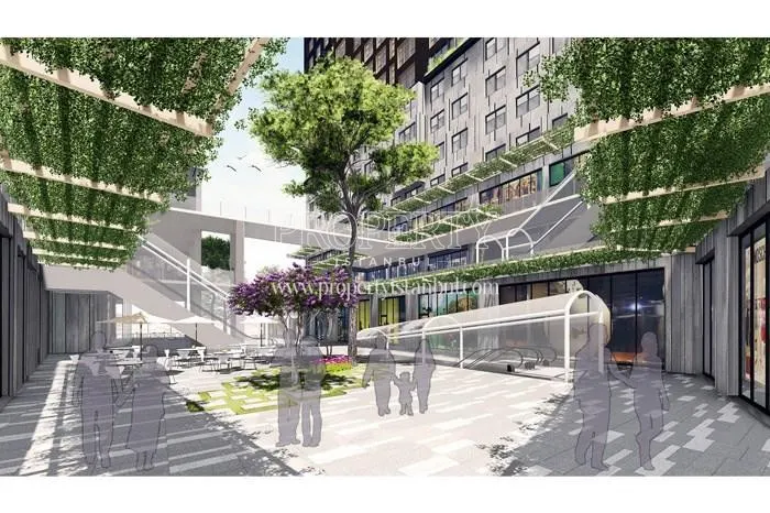 The shopping center in Optimist Residence