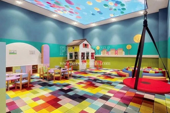 Playroom for children in the Optimum Gardens building