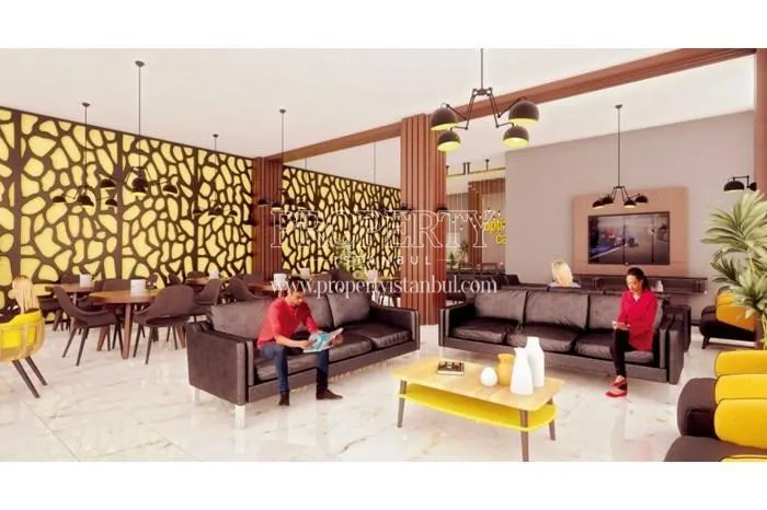 The lobby of the Optimum Gardens building